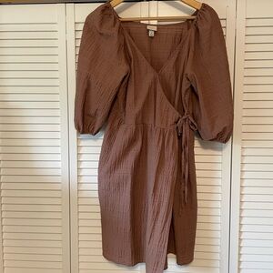 a new day Brown Long Sleeve Dress